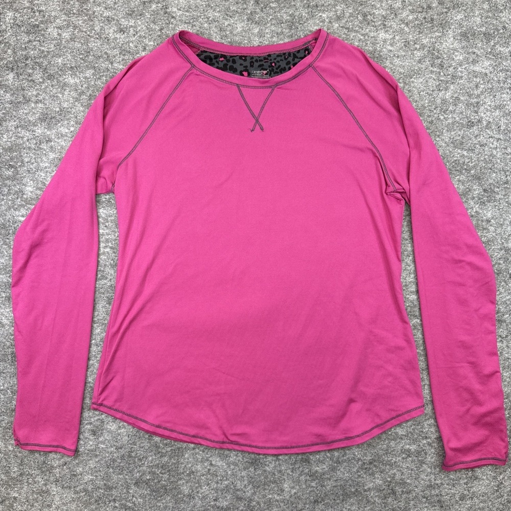 Cuddl Duds lot‎ of 2 shirts women's large pink nordic stretch long sleeve casual - Picture 2 of 12